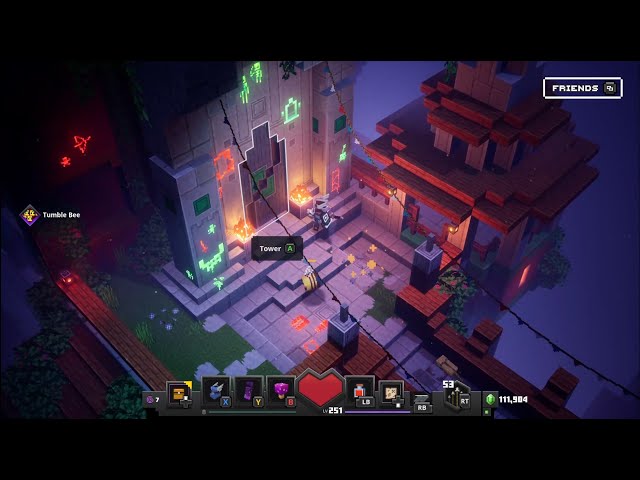 Minecraft Dungeons #77 (1/2) - Luminous Night THE TOWER 2 Floor 0-16 Apocalypse