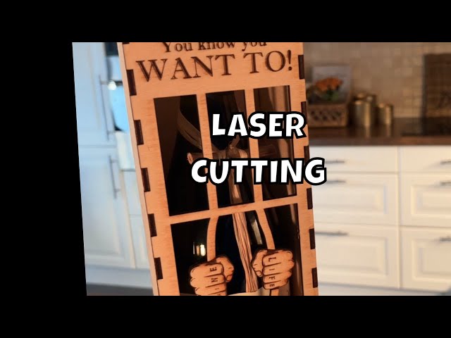Laser cutting a wine box on the XTOOL 10w