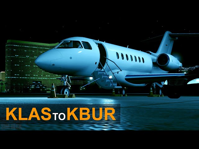 X-Plane 11 | Heading Home KLAS To KBUR | RWDesigns Hawker 4000