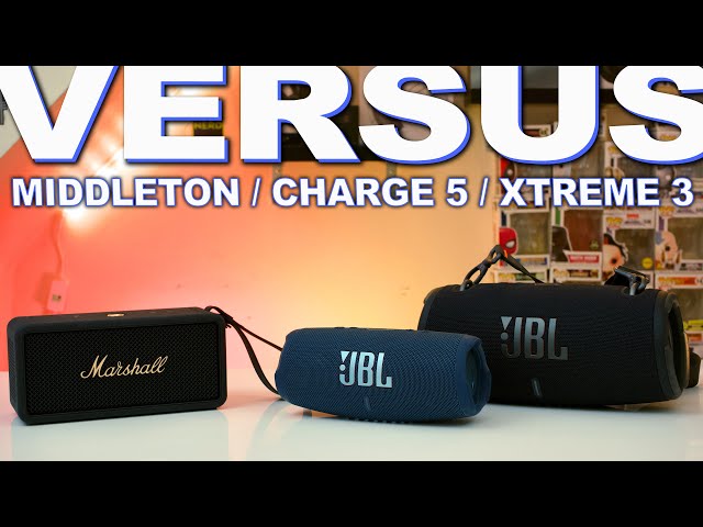 Marshall Middleton Vs JBL Xtreme 3 Vs JBL Charge 5