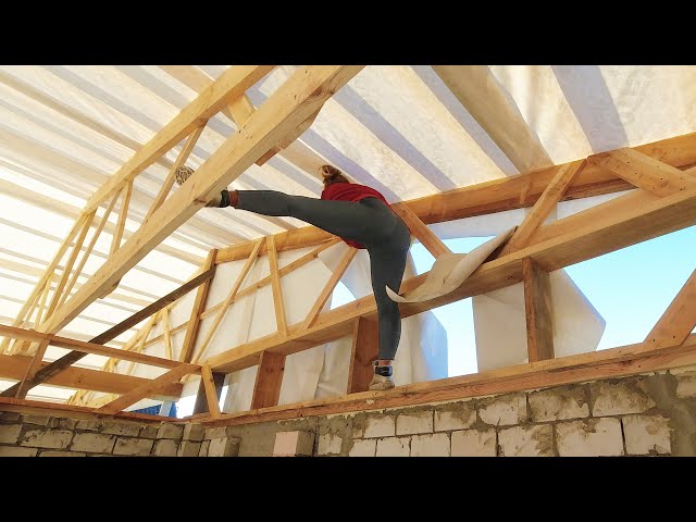 Huge Homemade Roof Trusses! How To Make In Your Backyard - Workshop ►4