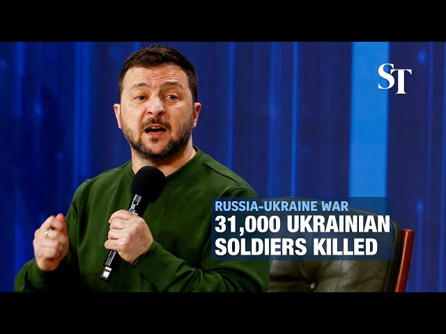 31,000 Ukrainian soldiers killed in war since February 2022: Zelensky