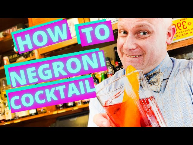 HOW TO MAKE THE NEGRONI COCKTAIL | COCKTAIL BARTENDER TUTORIALS #BENTHEBARGUY