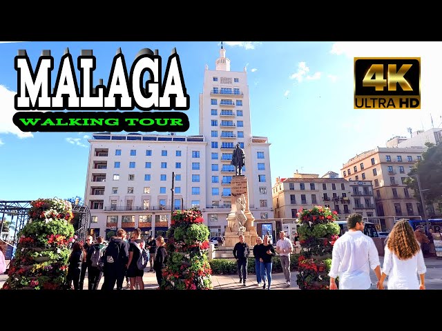 MALAGA Spain city walk | Costa Del Sol, Andalusia [4k] WALKING TOUR