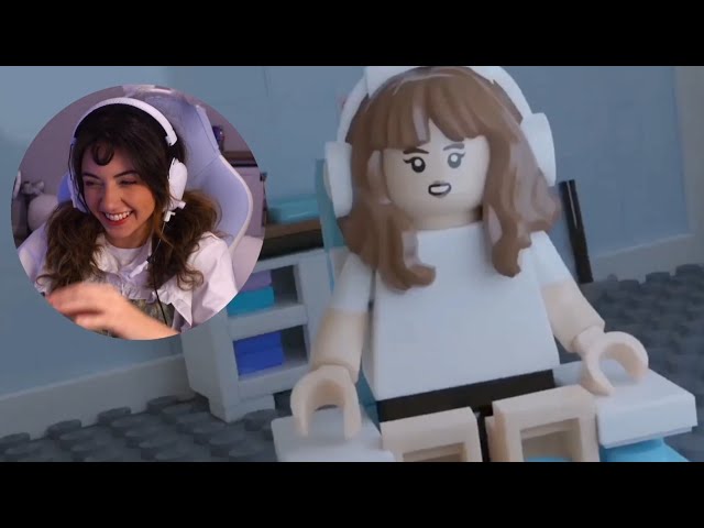 Bonnie reacts to Esfand's streaming experience vs Bonnie's - a Lego Animation by Viini