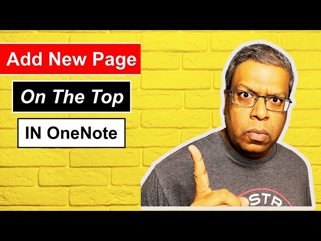 OneNote: HOW TO ADD NEW PAGE ON THE TOP BY DEFAULT