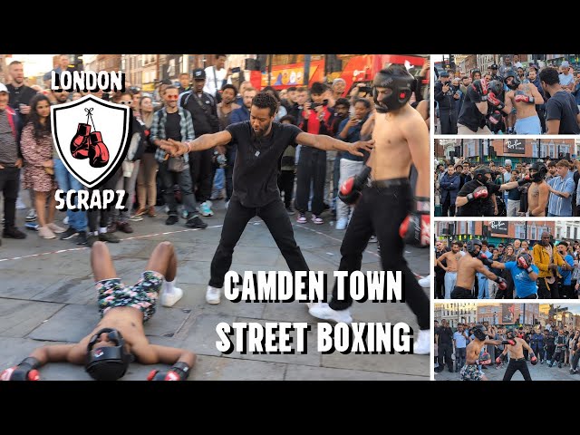 STREET BOXING IN CAMDEN TOWN | 5 FULL FIGHTS | LONDON SCRAPZ | LONDON, ENGLAND | UK