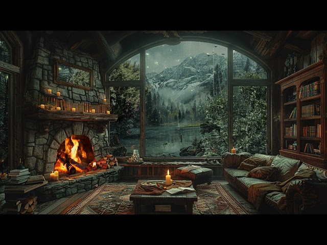 Afternoon In Rainforest Cabin With Soft Jazz Music - Relaxing Jazz Background Music