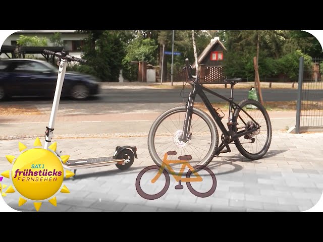 E-Scooter vs. Fahrrad - was ist das bessere Fortbewegungsmittel? | SAT.1 Frühstücksfernsehen