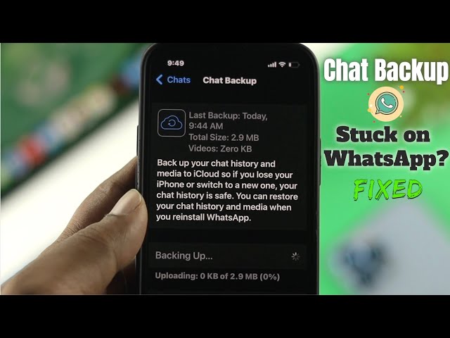 Fixed: WhatsApp iCloud Backup Stuck on iPhone!