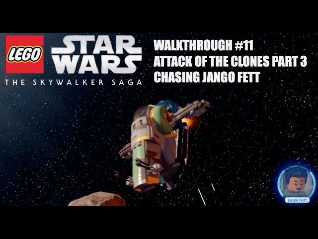 LEGO Star Wars The Skywalker Saga Walkthrough #11 Attack Of The Clones Part 3 Chasing Jango Fett