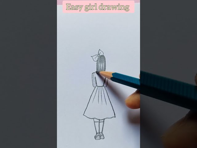 Drawing picture easy girl drawings new