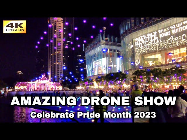 4K 🇹🇭 Amazing Drone Show at ICONSIAM in Bangkok | Celebrate Pride Month 2023