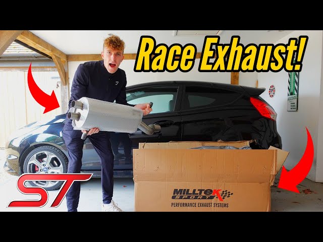 How to Install NEW EXHAUST For FIESTA ST!! (BEFORE & AFTER)