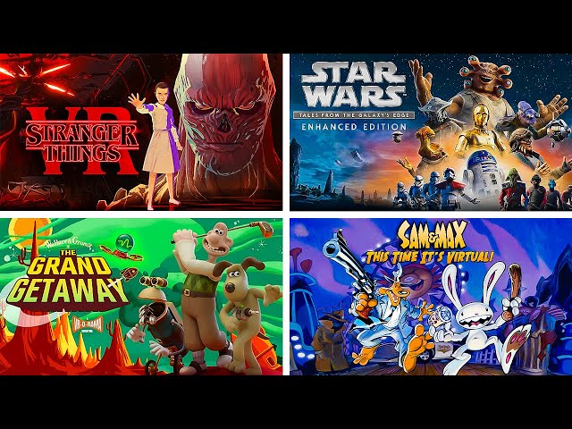 VR Games Based on TV & Movies--Marathon | Stranger Things | Star Wars | Wallace & Gromit | Sam & Max