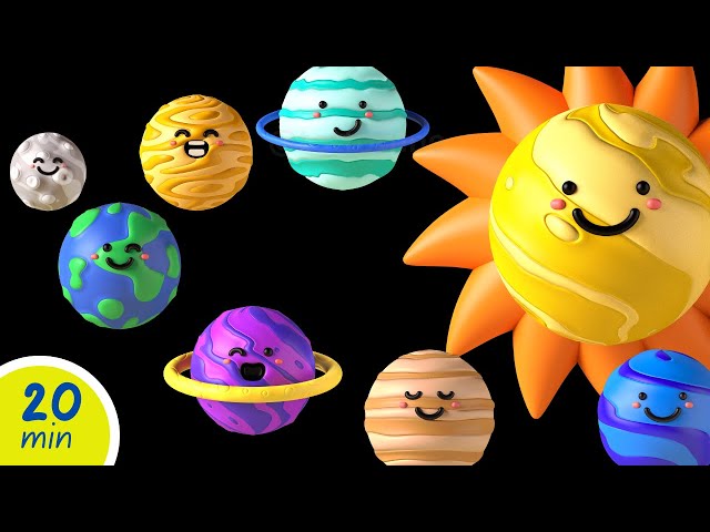 Fun 3D Planet Space Adventure | High-Contrast Baby Sensory Video | Totto Tune