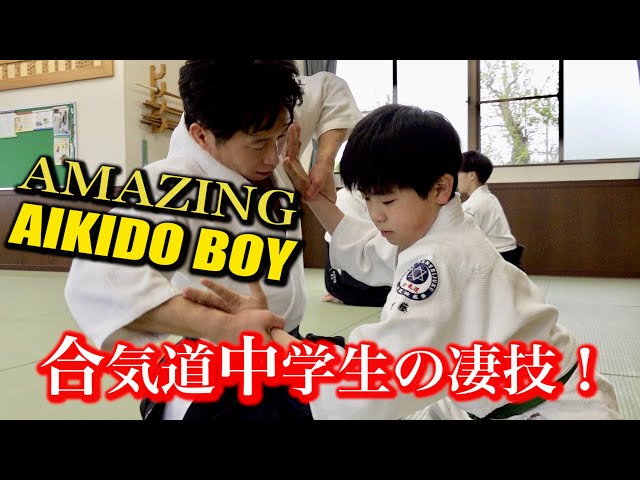 Amazing "Aikido Boy" He throws the teacher over!