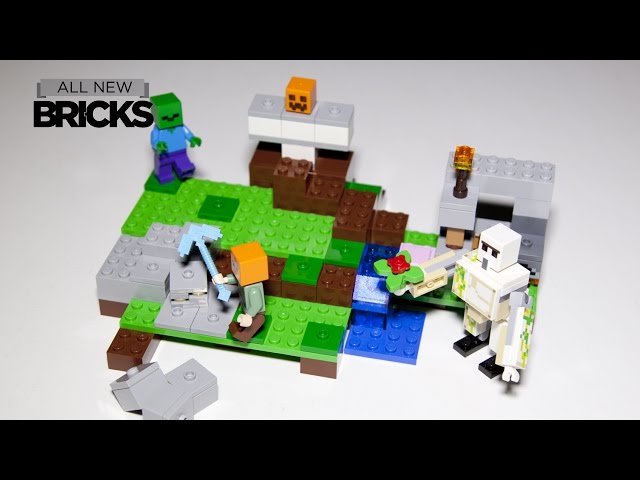 Lego Minecraft 21123 The Iron Golem Speed Build