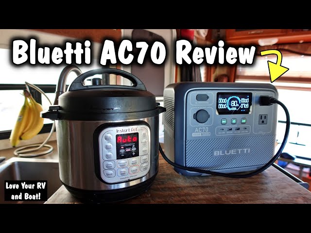 Bluetti AC70 - Fast Charging Compact Off-Grid Power Station (1000W Inverter, 768Wh LIFEPO Battery)