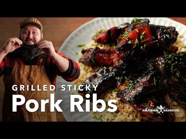 Grilled Sticky Pork Ribs
