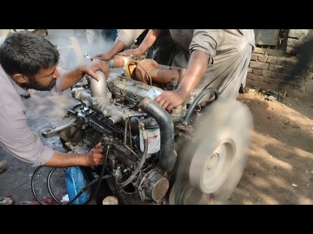 Diesel engine cold start sound