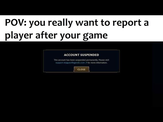 POV: you really want to report a player