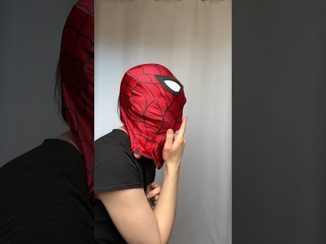 Möchtest du Spider-Man cosplayen, dann brauchst du unbedingt eine Face Shell! #spiderman #cosplay