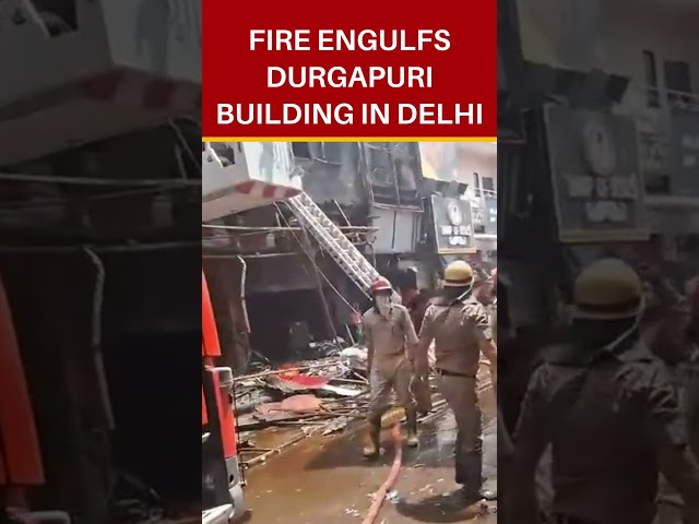 Delhi Garment Showroom Fire Caught on Camera in Jyoti Nagar #shorts