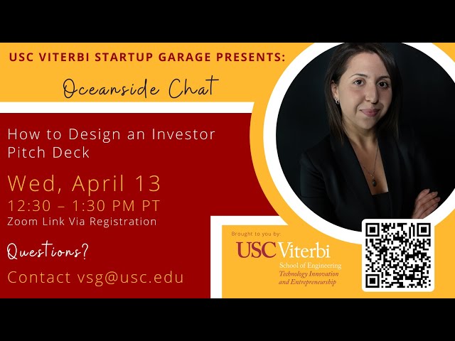 VSG Oceanside Chat: How to Design an Investor Pitch Deck