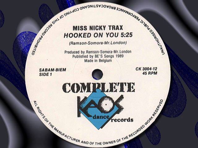 MISS NICKY TRAX   "Hooked On You"  12"
