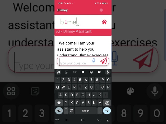 #special# artificial# assistant for# visually impaired# Blimey Android application by#enable Indiea