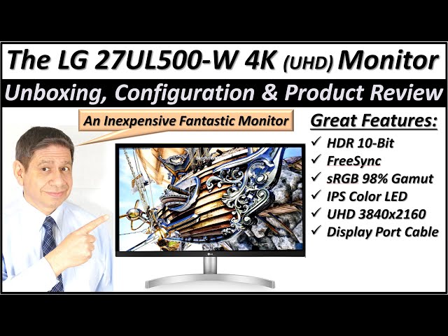 LG 27UL500-W 4K MONITOR Unboxing and PRODUCT REVIEW