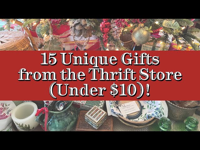 15 Unique & Budget-Friendly Christmas Gift Ideas from the Thrift Store (Under $10)!