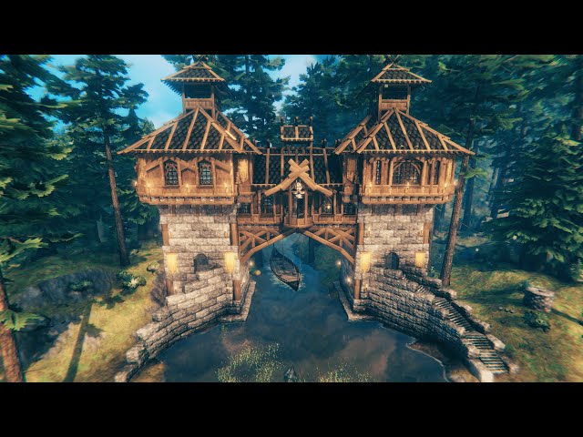 Bridge House Build - Valheim Live Stream # 2