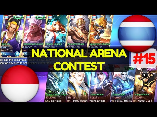 Thailand VS Indonesia [1st Game 130617] National Arena Contest Mobile Legends