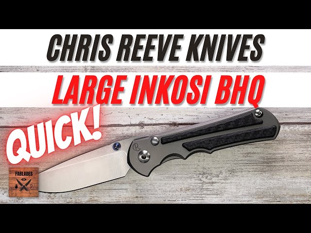 Chris Reeve Knives Large Inkosi CF Inlays BladeHQ Exclusive Pocketknife. Fablades Quick Review