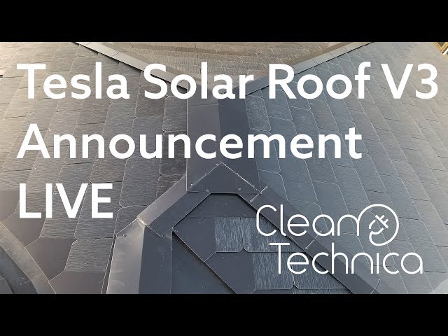 Tesla Solar Roof V3 Announcement Live