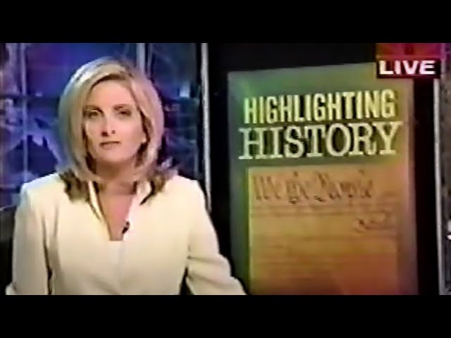 TV news coverage of National Archives Museum Rotunda reopening (2003)
