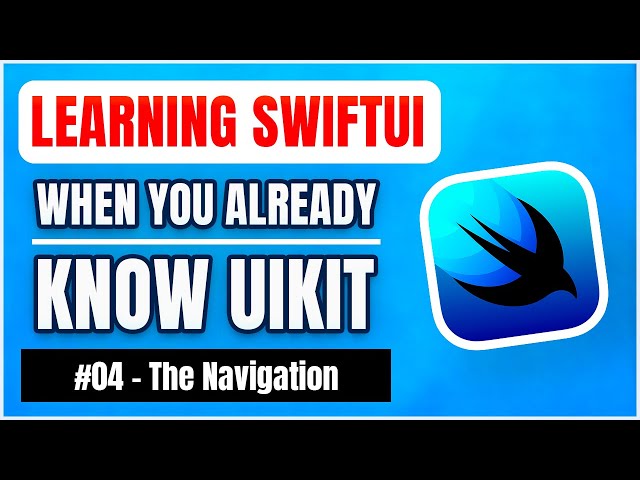 Learning SwiftUI, when you already know UIKit – The Navigation 📱 (free iOS tutorial)