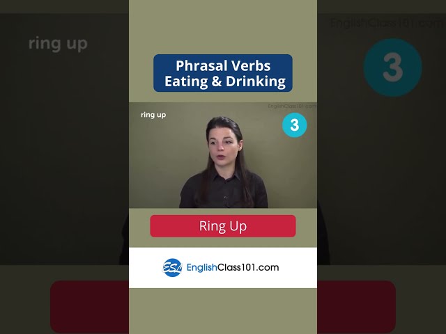 RING UP - Learn English Most Common Phrasal Verbs #shorts #english #englishclass101