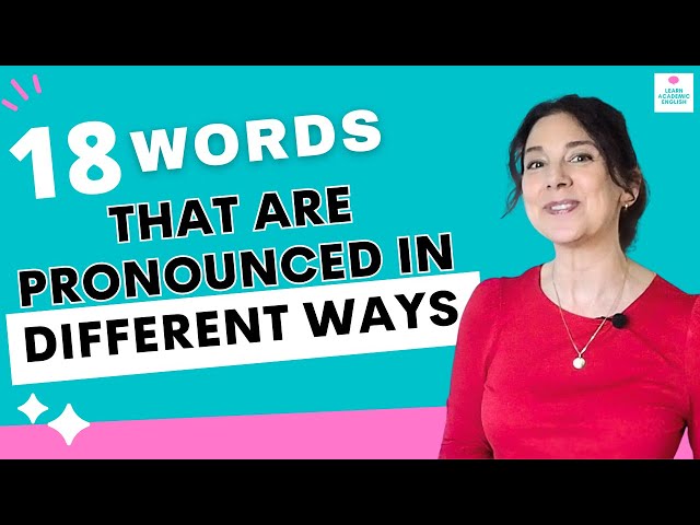 * Words with Different Pronunciations in English