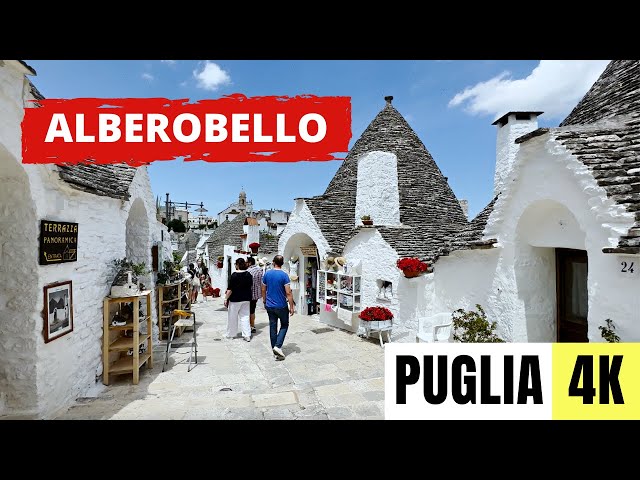 PUGLIA, ITALY 🇮🇹 [4K] Alberobello — Walking Tour