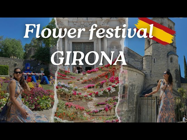 Temps de Flor: Flower festival in Girona Walking Tour | Girona, Spain 🇪🇸 HD (May 2024)