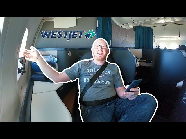Westjet 787 Business Class INAUGURAL LONG HAUL FLIGHT!