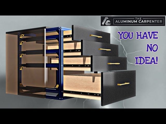 Strongest Drawer Cabinet | Concealed Aluminum Frame