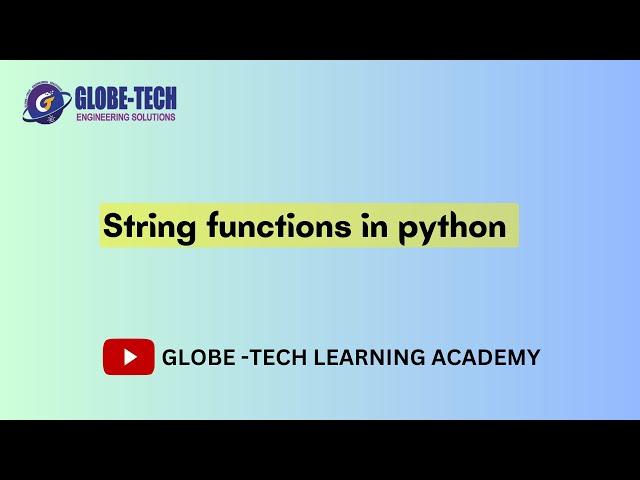 String functions in python || Part -2