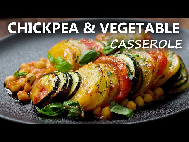 CHICKPEA and VEGETABLE CASSEROLE Recipe | Healthy Vegan and Vegetarian Meal Ideas | Chickpea Recipes