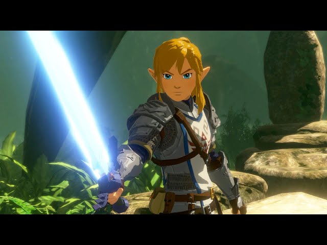 Link Awakens the Master Sword - Hyrule Warriors: Age of Calamity