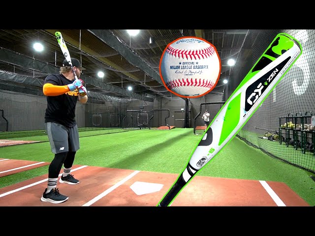 Hitting a "juiced" 2019 MLB Baseball with the GREEN CF ZEN (new exit velo record... by a lot)