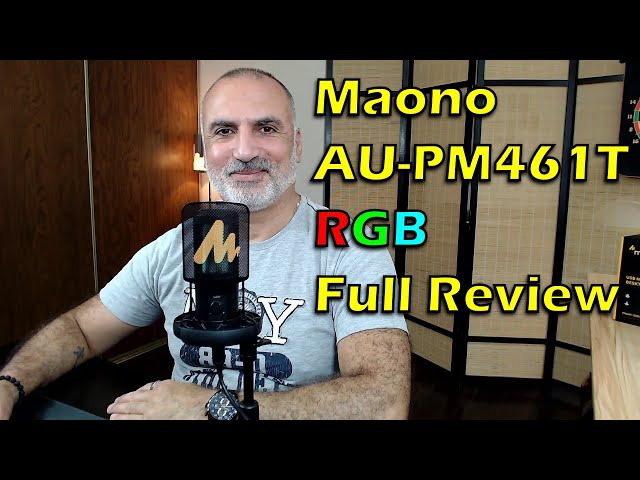 Maono AU-PM461T RGB USB gaming microphone review